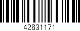 Código de barras (EAN, GTIN, SKU, ISBN): '42631171'
