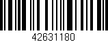 Código de barras (EAN, GTIN, SKU, ISBN): '42631180'