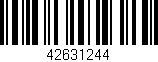 Código de barras (EAN, GTIN, SKU, ISBN): '42631244'