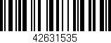 Código de barras (EAN, GTIN, SKU, ISBN): '42631535'