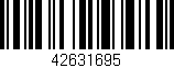 Código de barras (EAN, GTIN, SKU, ISBN): '42631695'
