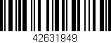 Código de barras (EAN, GTIN, SKU, ISBN): '42631949'