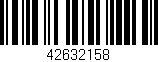 Código de barras (EAN, GTIN, SKU, ISBN): '42632158'
