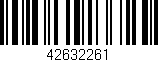 Código de barras (EAN, GTIN, SKU, ISBN): '42632261'