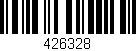 Código de barras (EAN, GTIN, SKU, ISBN): '426328'