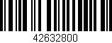 Código de barras (EAN, GTIN, SKU, ISBN): '42632800'