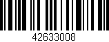 Código de barras (EAN, GTIN, SKU, ISBN): '42633008'