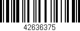 Código de barras (EAN, GTIN, SKU, ISBN): '42636375'