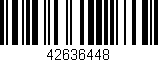 Código de barras (EAN, GTIN, SKU, ISBN): '42636448'