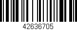 Código de barras (EAN, GTIN, SKU, ISBN): '42636705'