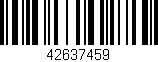 Código de barras (EAN, GTIN, SKU, ISBN): '42637459'
