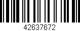Código de barras (EAN, GTIN, SKU, ISBN): '42637672'