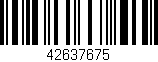 Código de barras (EAN, GTIN, SKU, ISBN): '42637675'