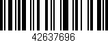 Código de barras (EAN, GTIN, SKU, ISBN): '42637696'