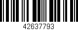 Código de barras (EAN, GTIN, SKU, ISBN): '42637793'