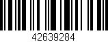 Código de barras (EAN, GTIN, SKU, ISBN): '42639284'