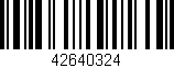 Código de barras (EAN, GTIN, SKU, ISBN): '42640324'