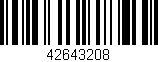 Código de barras (EAN, GTIN, SKU, ISBN): '42643208'