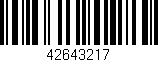 Código de barras (EAN, GTIN, SKU, ISBN): '42643217'