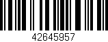 Código de barras (EAN, GTIN, SKU, ISBN): '42645957'