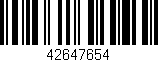 Código de barras (EAN, GTIN, SKU, ISBN): '42647654'