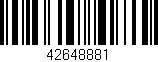 Código de barras (EAN, GTIN, SKU, ISBN): '42648881'