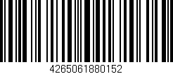 Código de barras (EAN, GTIN, SKU, ISBN): '4265061880152'