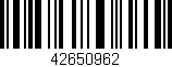 Código de barras (EAN, GTIN, SKU, ISBN): '42650962'