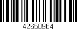 Código de barras (EAN, GTIN, SKU, ISBN): '42650964'