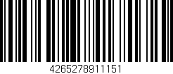 Código de barras (EAN, GTIN, SKU, ISBN): '4265278911151'
