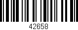 Código de barras (EAN, GTIN, SKU, ISBN): '42658'