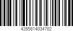 Código de barras (EAN, GTIN, SKU, ISBN): '4265814034702'