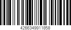 Código de barras (EAN, GTIN, SKU, ISBN): '4266349911858'