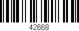 Código de barras (EAN, GTIN, SKU, ISBN): '42668'
