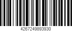 Código de barras (EAN, GTIN, SKU, ISBN): '4267249893930'