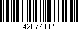 Código de barras (EAN, GTIN, SKU, ISBN): '42677092'