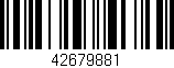 Código de barras (EAN, GTIN, SKU, ISBN): '42679881'