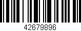Código de barras (EAN, GTIN, SKU, ISBN): '42679896'