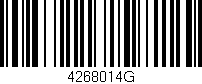 Código de barras (EAN, GTIN, SKU, ISBN): '4268014G'