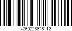 Código de barras (EAN, GTIN, SKU, ISBN): '4268226675112'