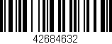 Código de barras (EAN, GTIN, SKU, ISBN): '42684632'