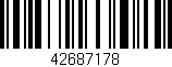 Código de barras (EAN, GTIN, SKU, ISBN): '42687178'