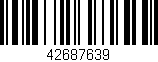 Código de barras (EAN, GTIN, SKU, ISBN): '42687639'