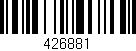 Código de barras (EAN, GTIN, SKU, ISBN): '426881'