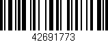 Código de barras (EAN, GTIN, SKU, ISBN): '42691773'