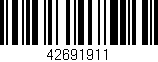 Código de barras (EAN, GTIN, SKU, ISBN): '42691911'