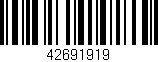 Código de barras (EAN, GTIN, SKU, ISBN): '42691919'