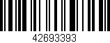 Código de barras (EAN, GTIN, SKU, ISBN): '42693393'