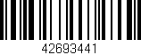 Código de barras (EAN, GTIN, SKU, ISBN): '42693441'