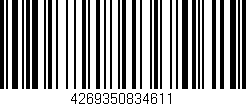 Código de barras (EAN, GTIN, SKU, ISBN): '4269350834611'